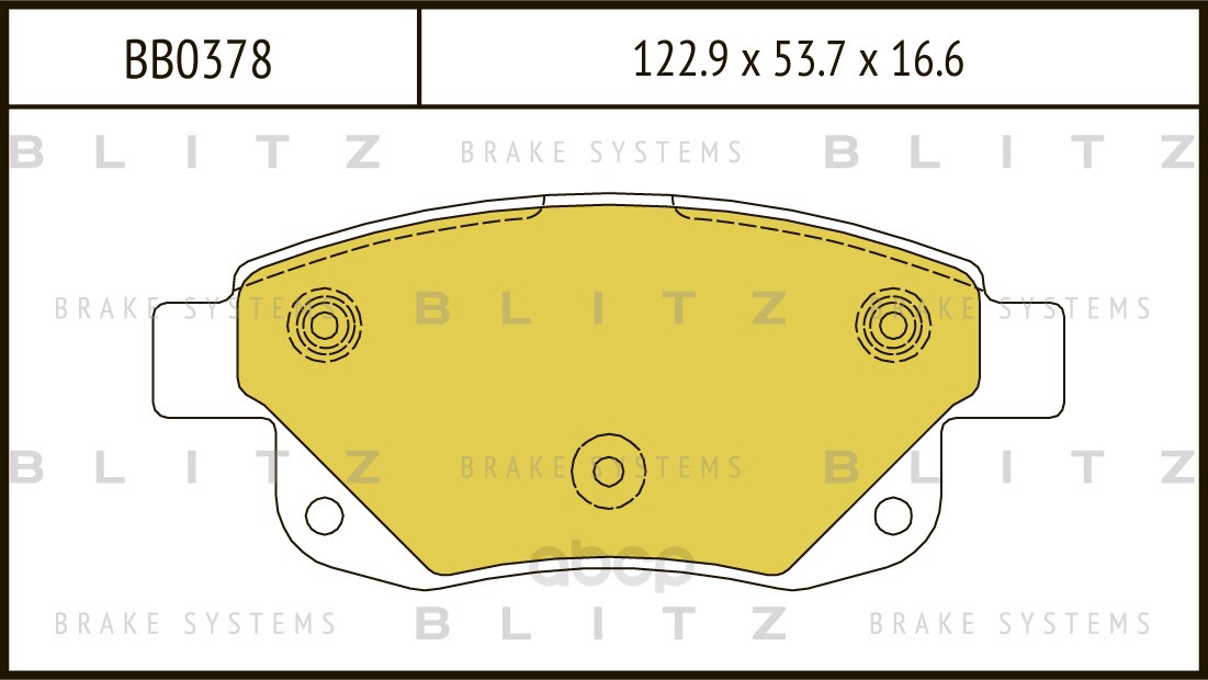 

Тормозные колодки BLITZ дисковые для Ford Transit 2006- BB0378