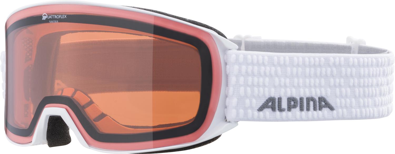 Очки Горнолыжные Alpina 2021-22 Nakiska Q White/Orange S2