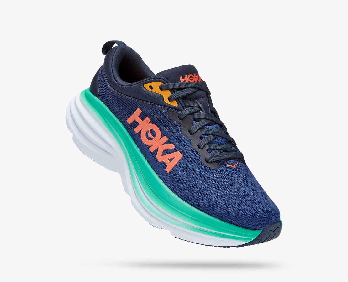 

Спортивные кроссовки женские Hoka Osbb синие 5 US, Синий, Bondi 8