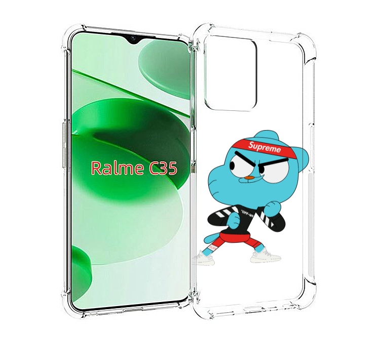 

Чехол MyPads Модный-Гамбол для Realme C35 / Narzo 50A Prime, Прозрачный, Tocco