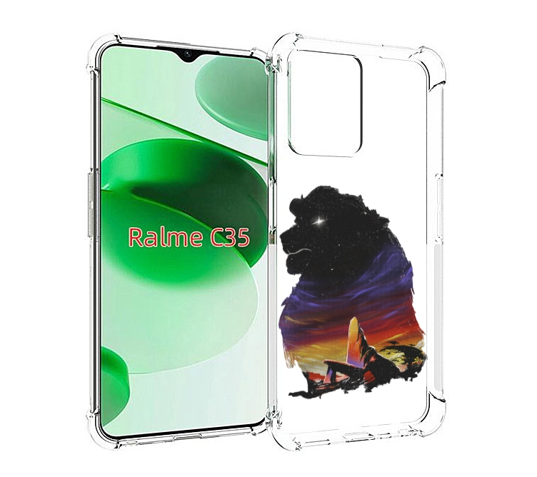 

Чехол MyPads Муфаса для Realme C35 / Narzo 50A Prime, Прозрачный, Tocco