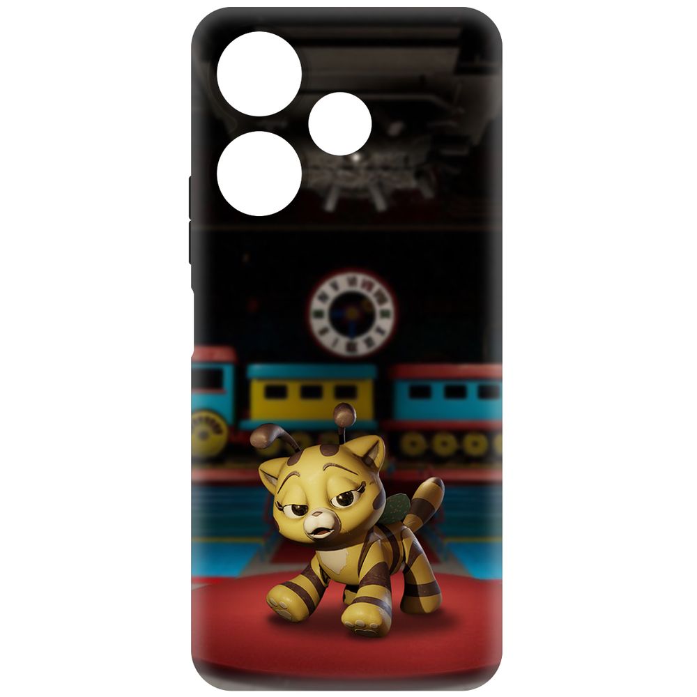 

Чехол-накладка Krutoff Soft Case Хаги Ваги - Кошка-Пчёлка для Xiaomi Redmi 13 черный