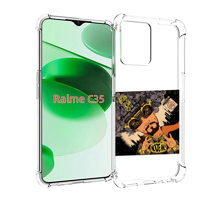 

Чехол MyPads Неразбериха Noize MC для Realme C35 / Narzo 50A Prime, Прозрачный, Tocco