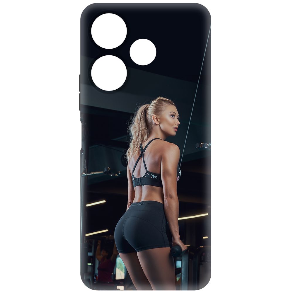 

Чехол-накладка Krutoff Soft Case Шорты женские для Xiaomi Redmi 13 черный