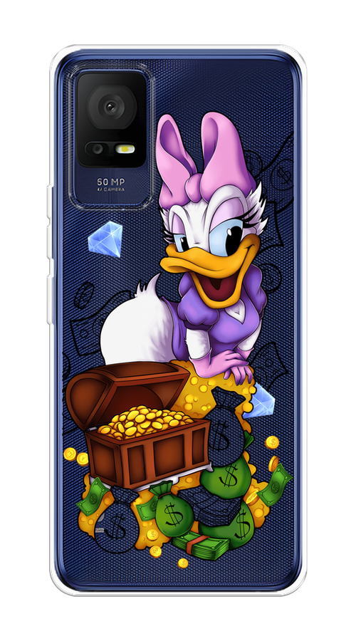 

Чехол на TCL 408 "Rich Daisy Duck", Коричневый;белый;фиолетовый, 291350-6