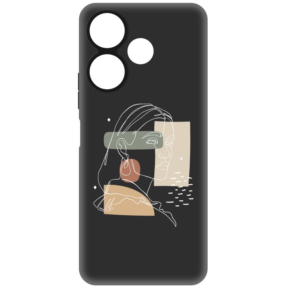 

Чехол-накладка Krutoff Soft Case Уверенность для Xiaomi Redmi 13 черный