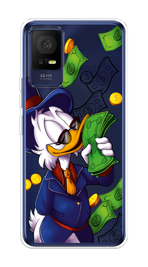 

Чехол на TCL 408 "Scrooge McDuck with Money", Синий;зеленый;белый, 291350-6