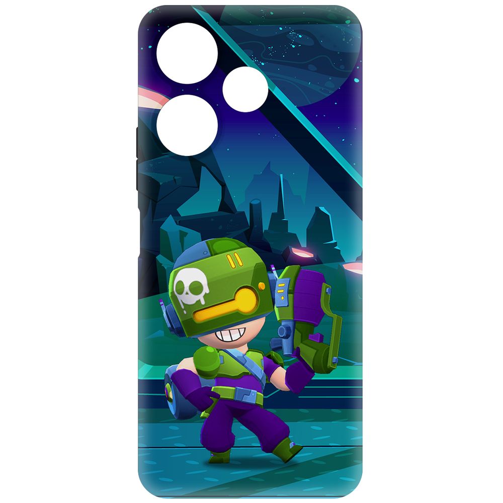

Чехол-накладка Krutoff Soft Case Brawl Stars - Контрабандистка Пенни для Xiaomi Redmi 13, Черный