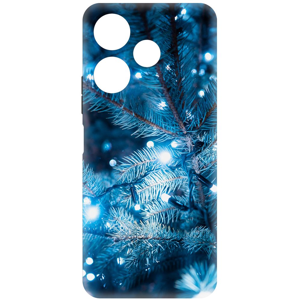 

Чехол-накладка Krutoff Soft Case Гирлянда для Xiaomi Redmi 13 черный