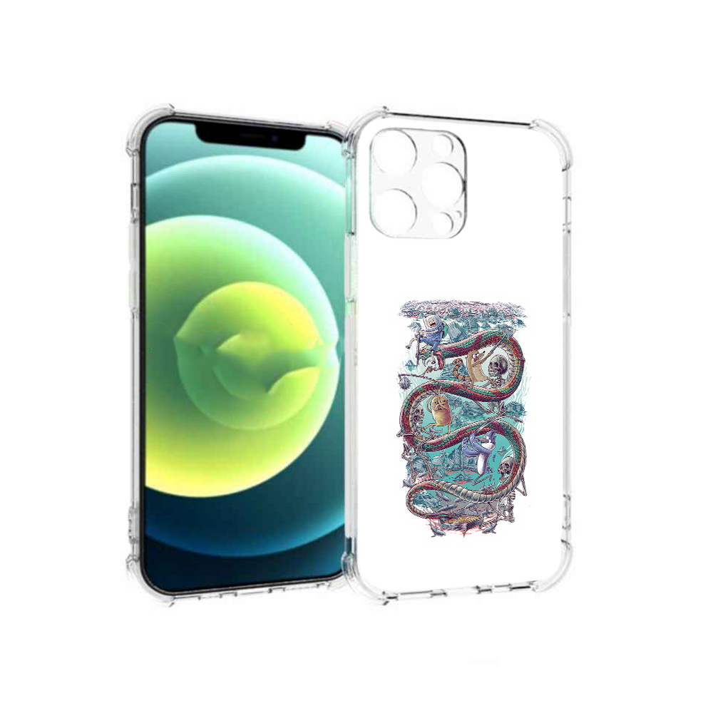 

Чехол MyPads Tocco для Apple iPhone 13 Pro время приключений страшилка (PT163086.612.280), Прозрачный, Tocco