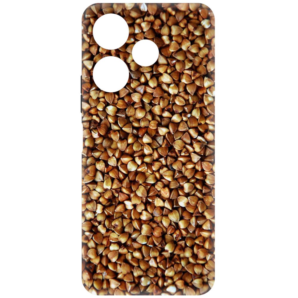 

Чехол-накладка Krutoff Soft Case Гречка для Xiaomi Redmi 13 черный