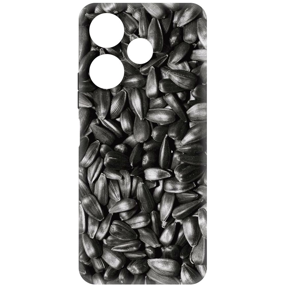 

Чехол-накладка Krutoff Soft Case Семечки для Xiaomi Redmi 13 черный