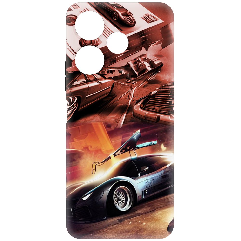 

Чехол-накладка Krutoff Soft Case Автодинамика для Xiaomi Redmi 13 черный