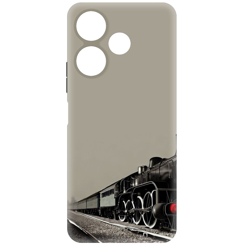 

Чехол-накладка Krutoff Soft Case Паровоз для Xiaomi Redmi 13 черный