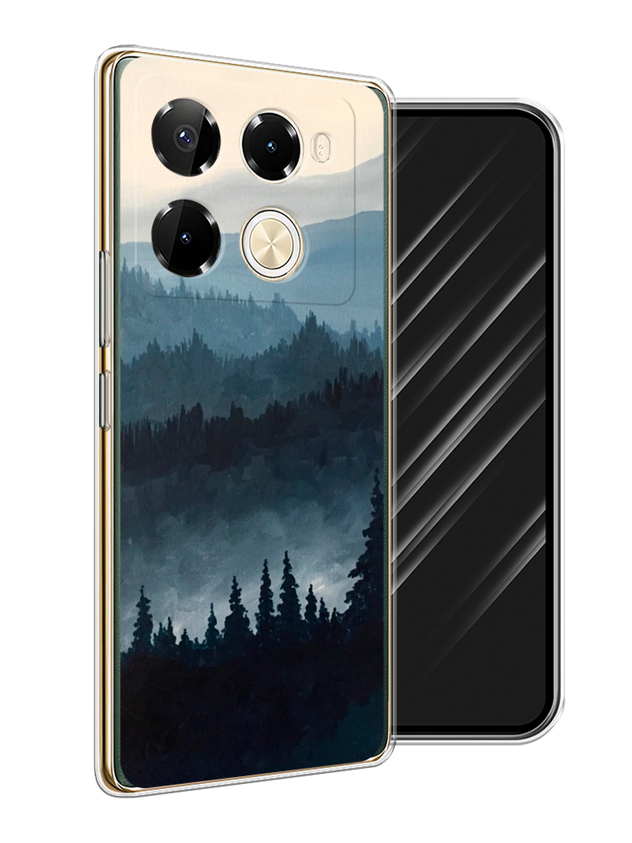 

Чехол Awog на Infinix Note 40 Pro 5G/Note 40 Pro Plus "Туманные горы", Бежевый;серый;черный, 3105950-1
