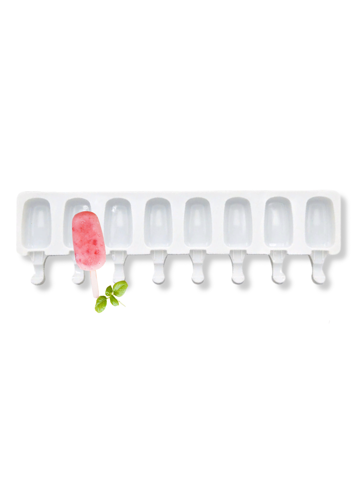 Форма для мороженого силиконовая RAR! 8 ячеек с палочками для эскимо пирожных капкейков