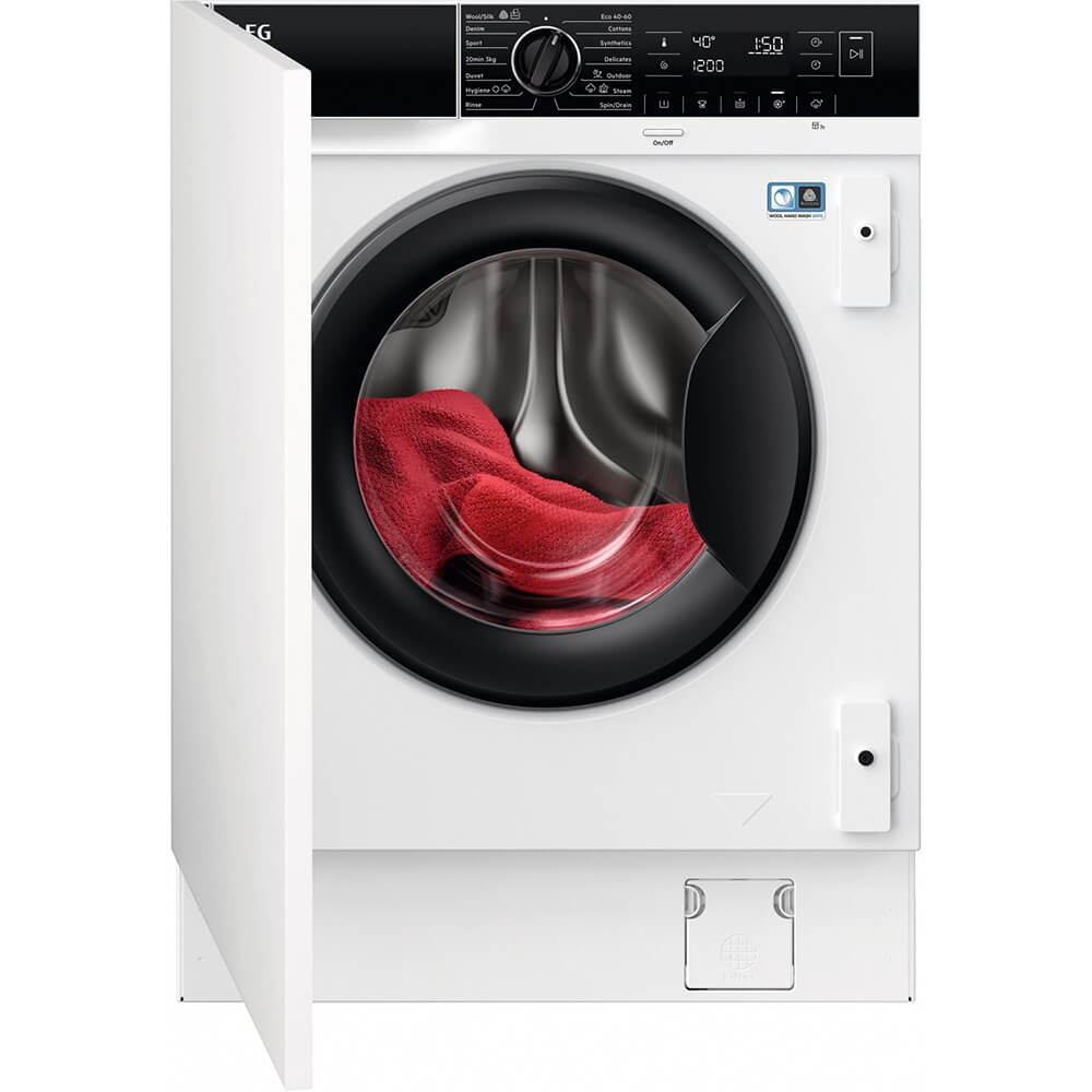 Встраиваемая стиральная машина AEG L7FNE48SI встраиваемая сушка для посуды omoikiri dry 03 pro wh artceramic белый 4999042