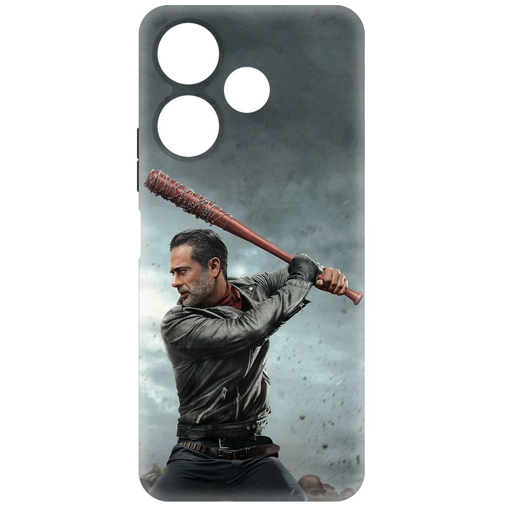 

Чехол-накладка Krutoff Soft Case Ходячие мертвецы. Ниган для Xiaomi Redmi 13 черный