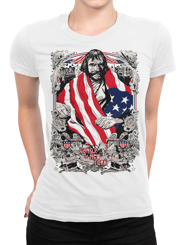 

Футболка женская DreamShirts Studio Банды Нью-Йорка - Билл Мясник 1 белая S, Белый, Банды Нью-Йорка - Билл Мясник 1