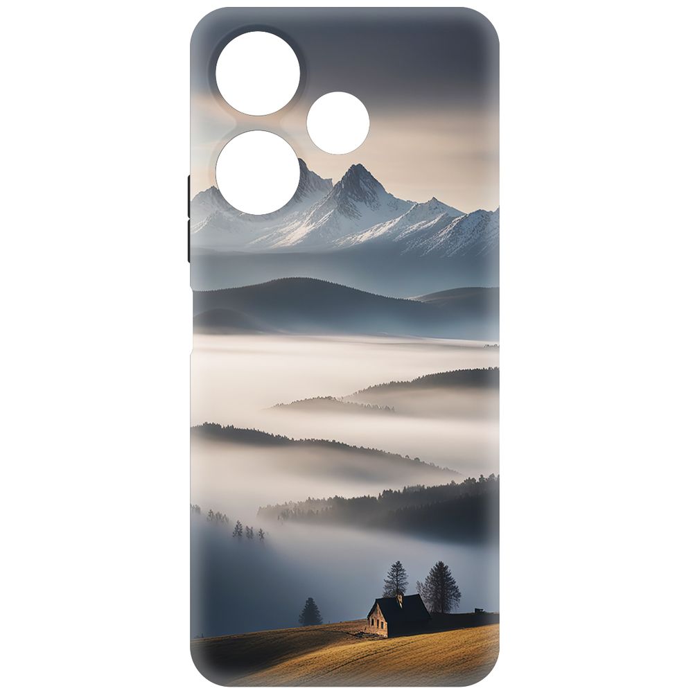 

Чехол-накладка Krutoff Soft Case Туман для Xiaomi Redmi 13 черный