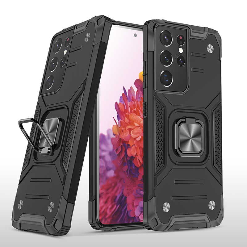 фото Противоударный чехол legion case для samsung galaxy s21 ultra (черный) black panther