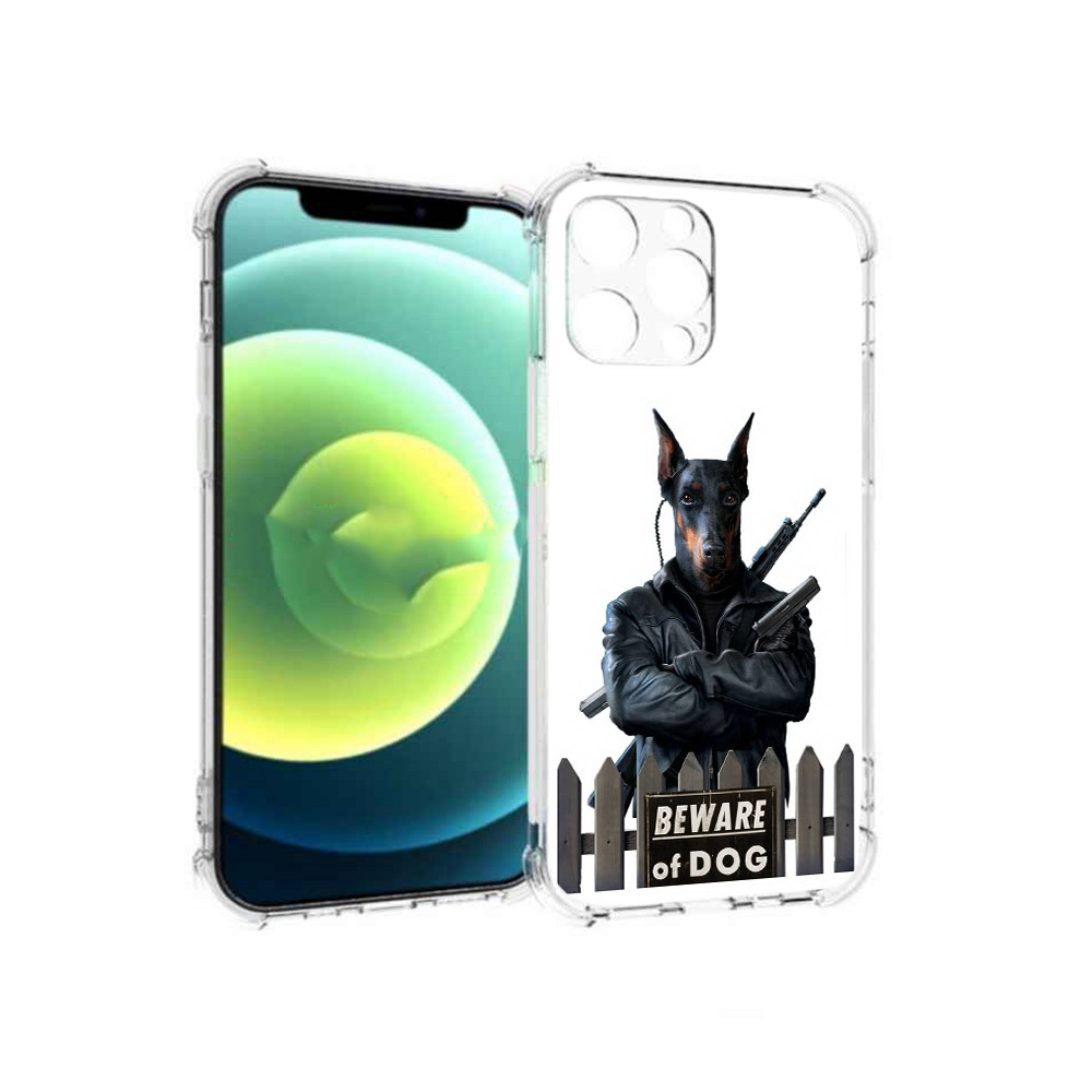 

Чехол MyPads Tocco для Apple iPhone 13 Pro доберман (PT163086.612.332), Прозрачный, Tocco