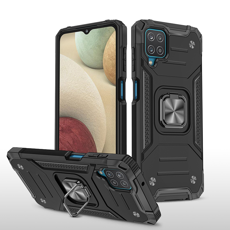 фото Противоударный чехол legion case для samsung galaxy a12 (черный) black panther