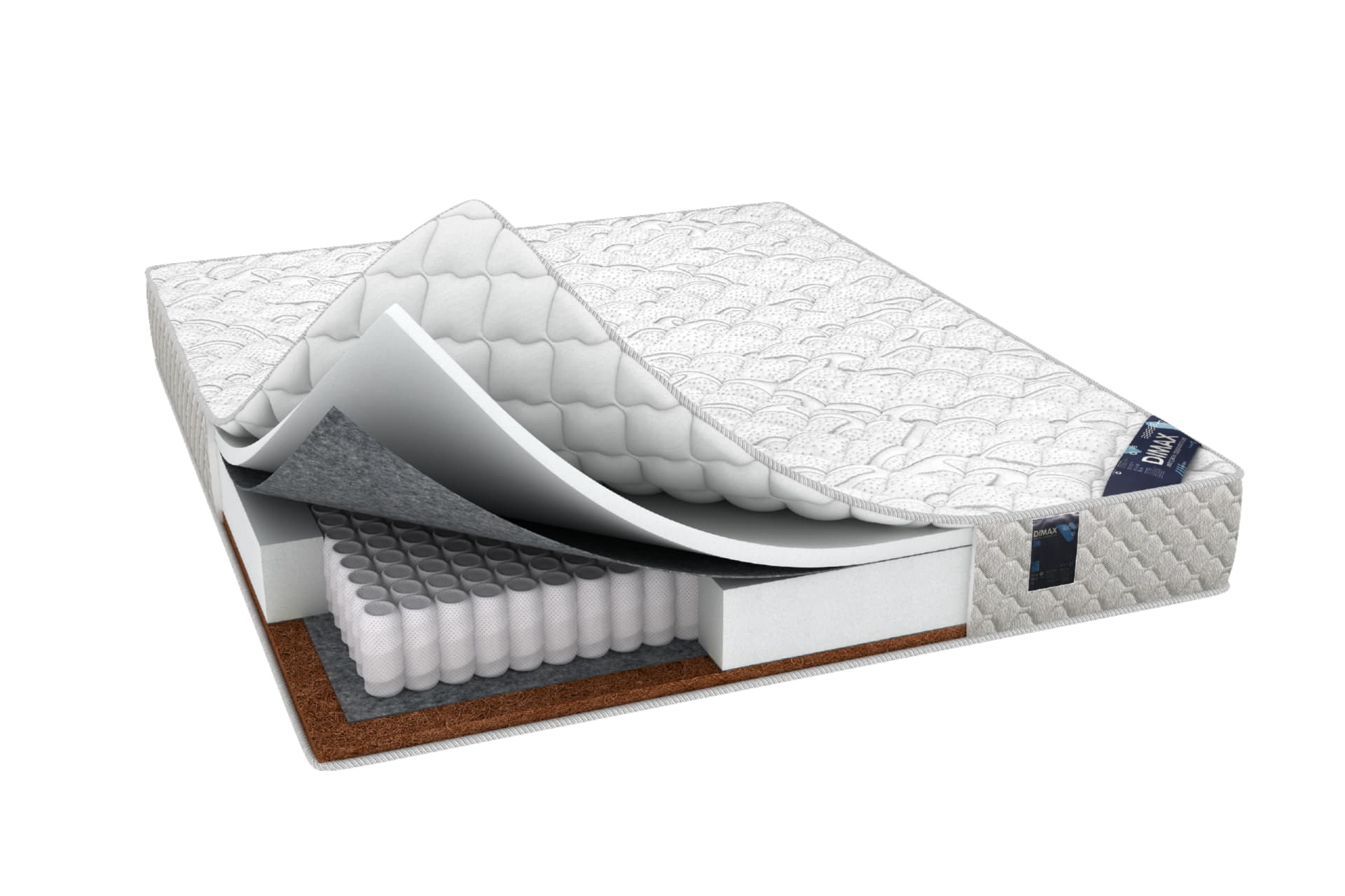 

Матрас ортопедический пружинный DIMAX ОК Базис хард 115х180, ОК Базис хард