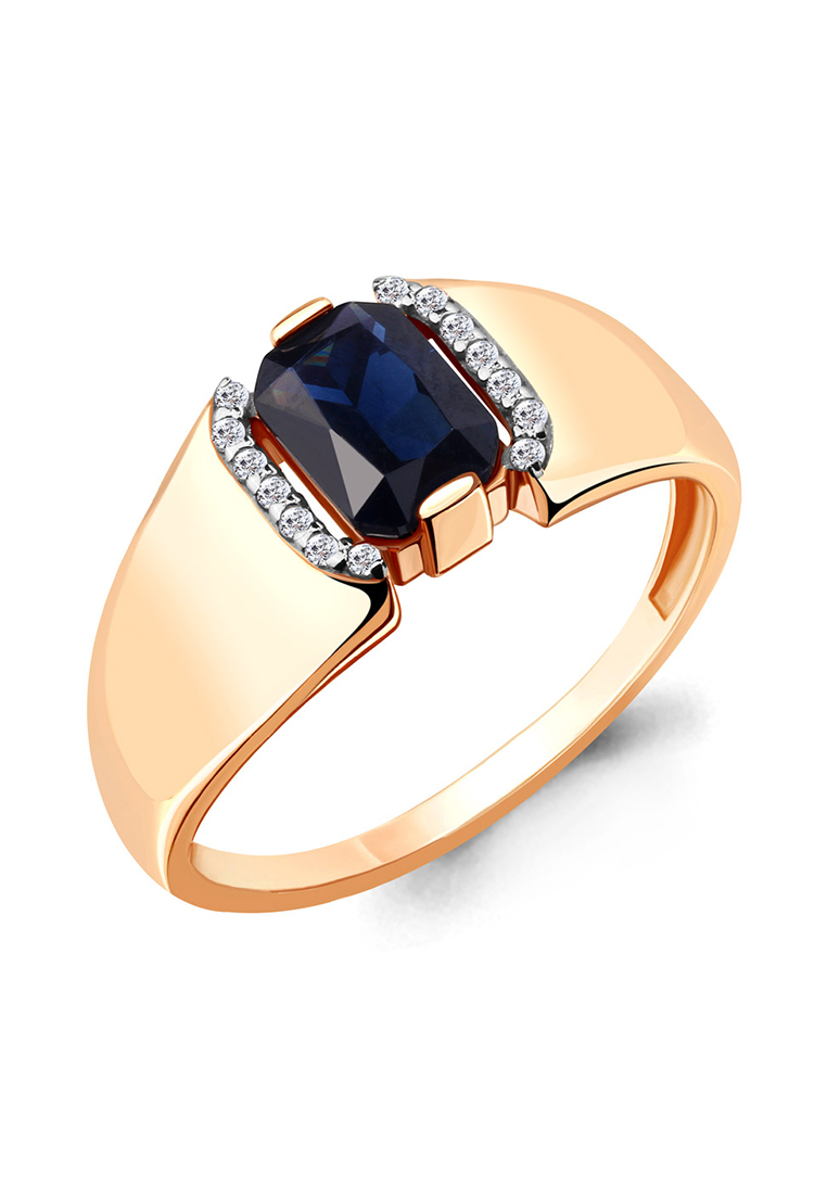 Кольцо из красного золота р. 17 kari jewelry 68428АБ.1