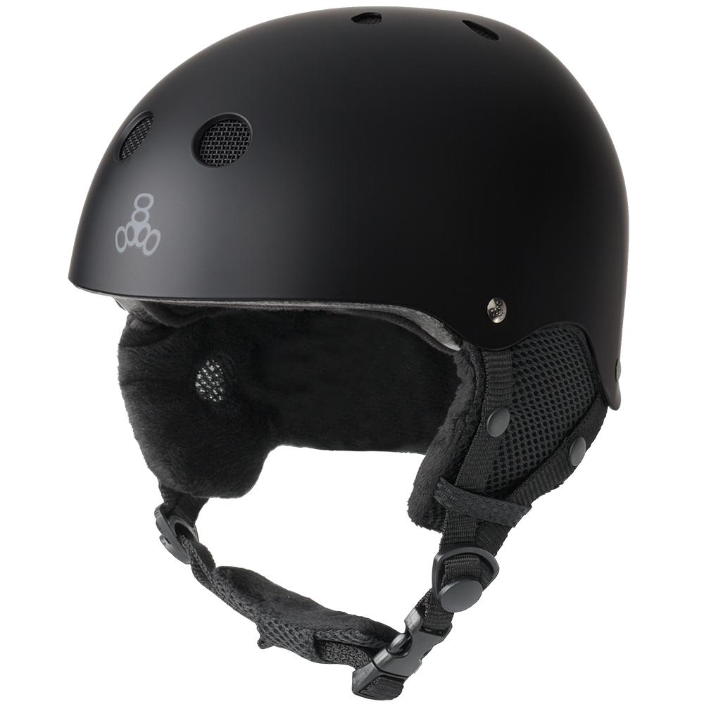 Шлем Triple 8 Standard Snow Helmet V.4 Blk Rbr L-XL