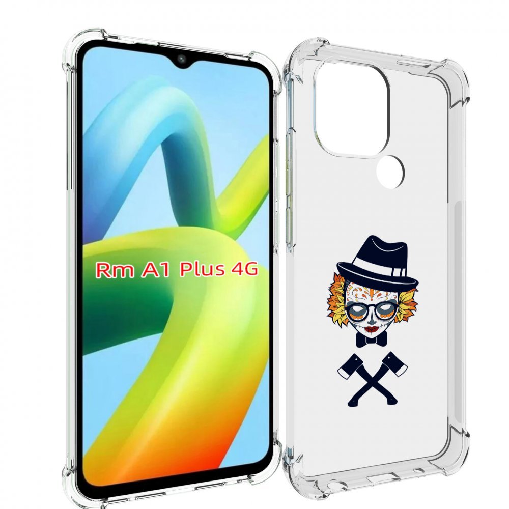 

Чехол MyPads девушка в маске с топорами рисунок для Xiaomi Redmi A1 Plus +, Прозрачный, Tocco