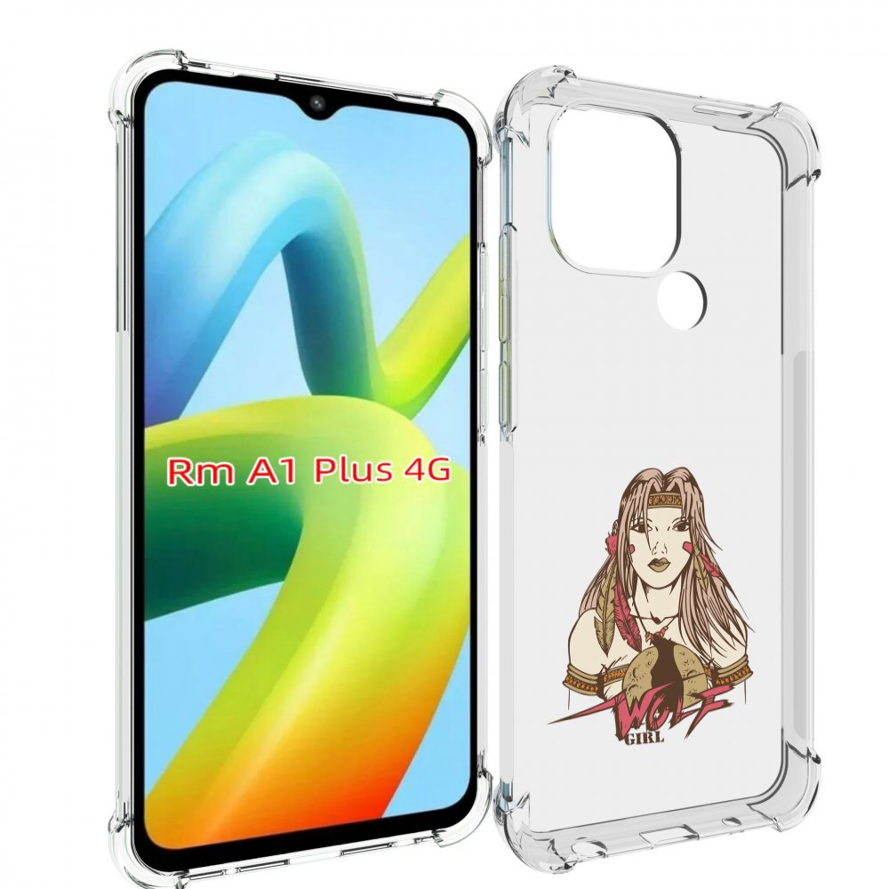 

Чехол MyPads девушка волк для Xiaomi Redmi A1 Plus +, Прозрачный, Tocco