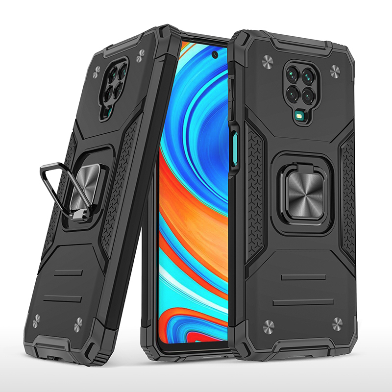 фото Противоударный чехол legion case для xiaomi redmi note 9 pro (черный) black panther