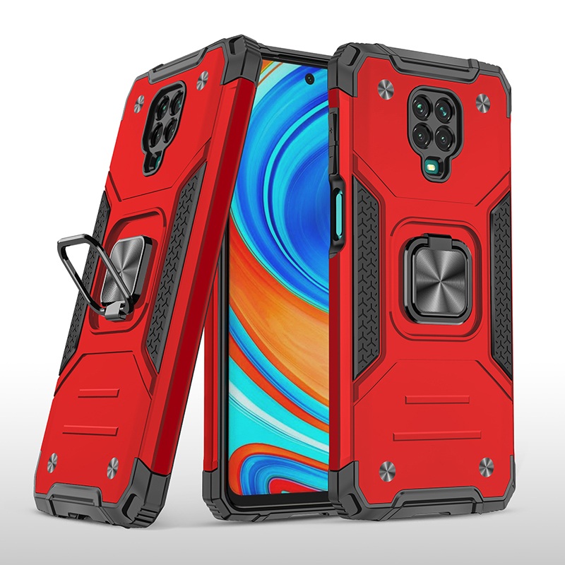 фото Противоударный чехол legion case для xiaomi redmi note 9 pro (красный) black panther