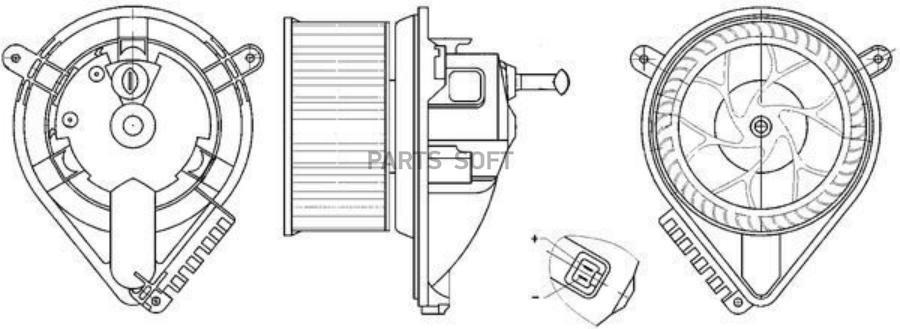 

Мотор отопителя Mercedes Sprinter 2-t/Sprinter 3-t/Sprinter 4-t 95>06 VW LT 28-35 II/LT 28