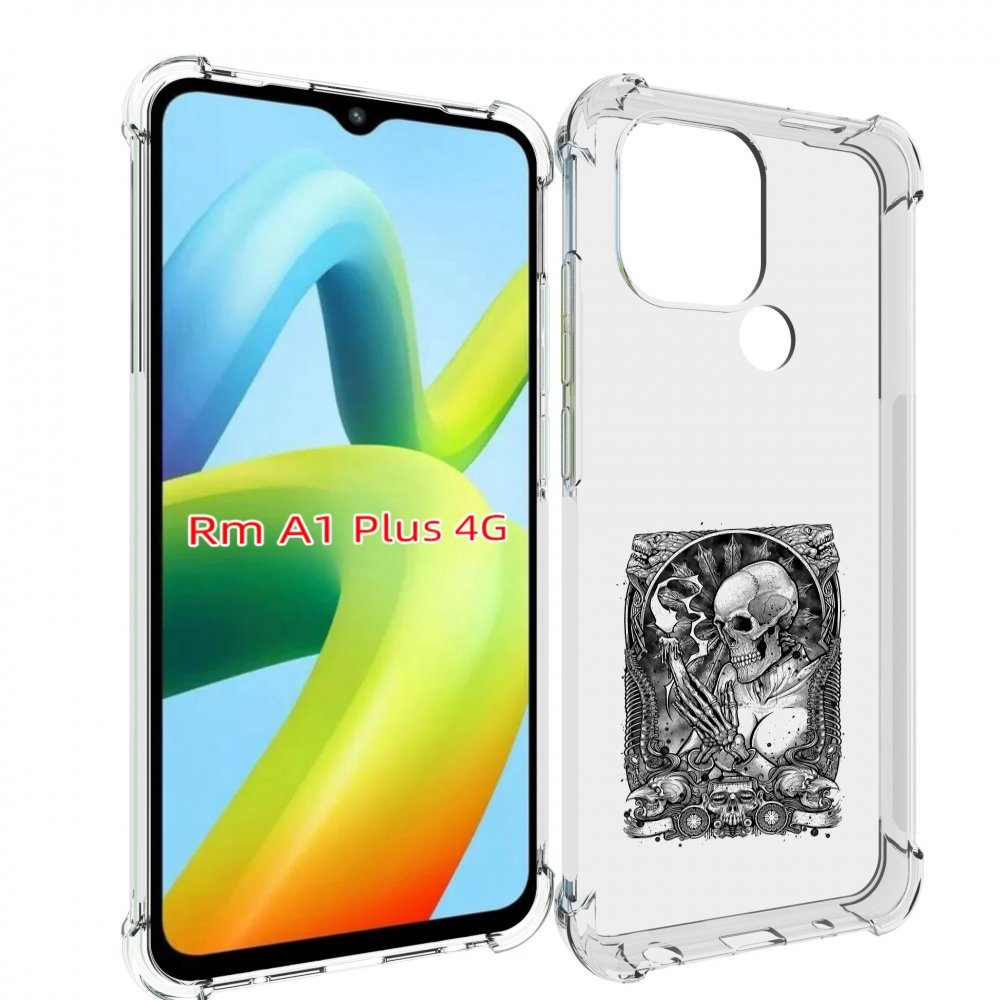 

Чехол MyPads девушка скелет для Xiaomi Redmi A1 Plus +, Прозрачный, Tocco