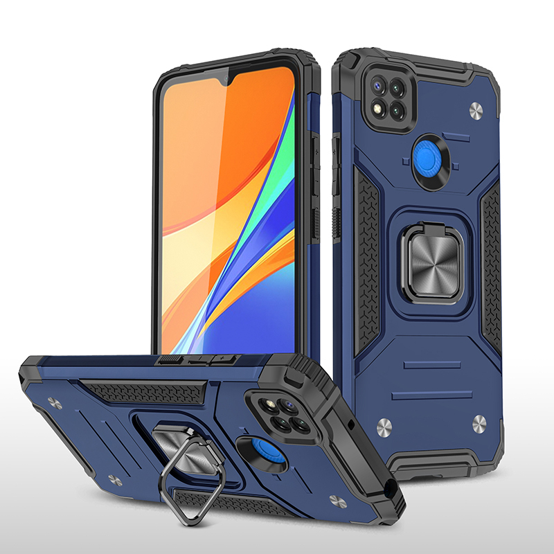 фото Противоударный чехол legion case для xiaomi redmi 9c (синий) black panther