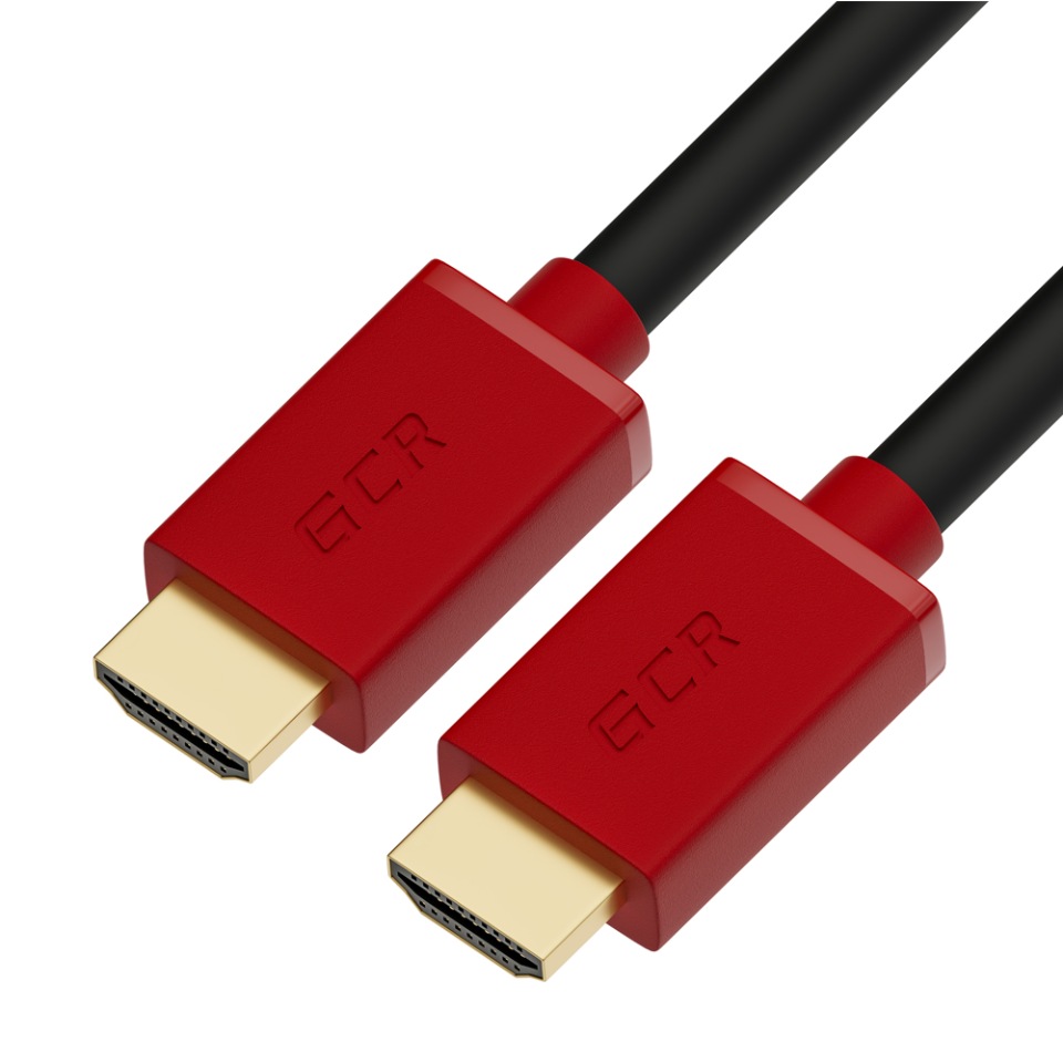 Кабель GCR GCR-HM401 HDMI - HDMI 0,3 м Red/Black