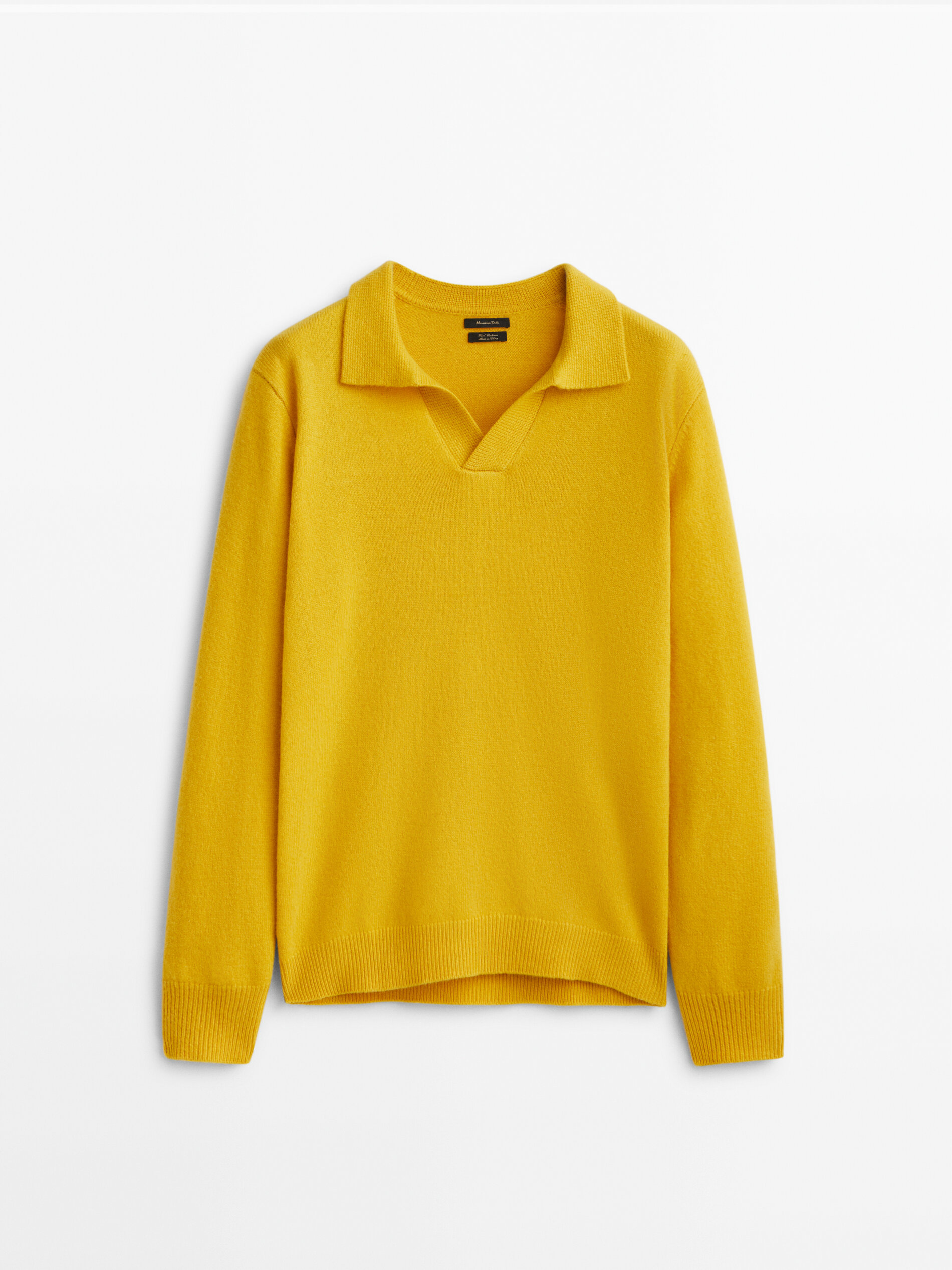 

Джемпер мужской Massimo Dutti 00976415536 желтый XL, 00976415536