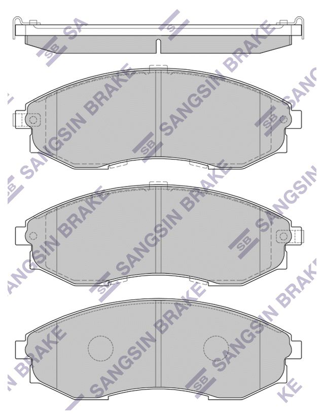 

Колодки Тормозные Дисковые Передние Ssang Yong Istana (1995-2003) Sangsin brake арт. SP108