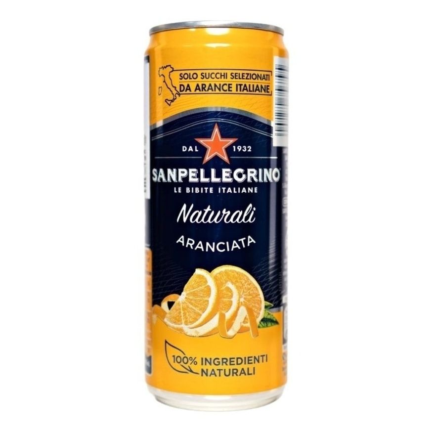 Газированный напиток SanPellegrino Aranciata с соком 330 мл