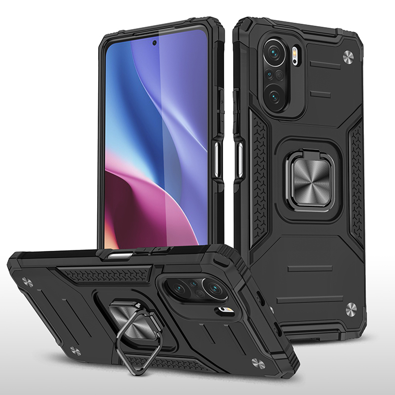 фото Противоударный чехол legion case для xiaomi poco f3/mi 11i (черный) black panther