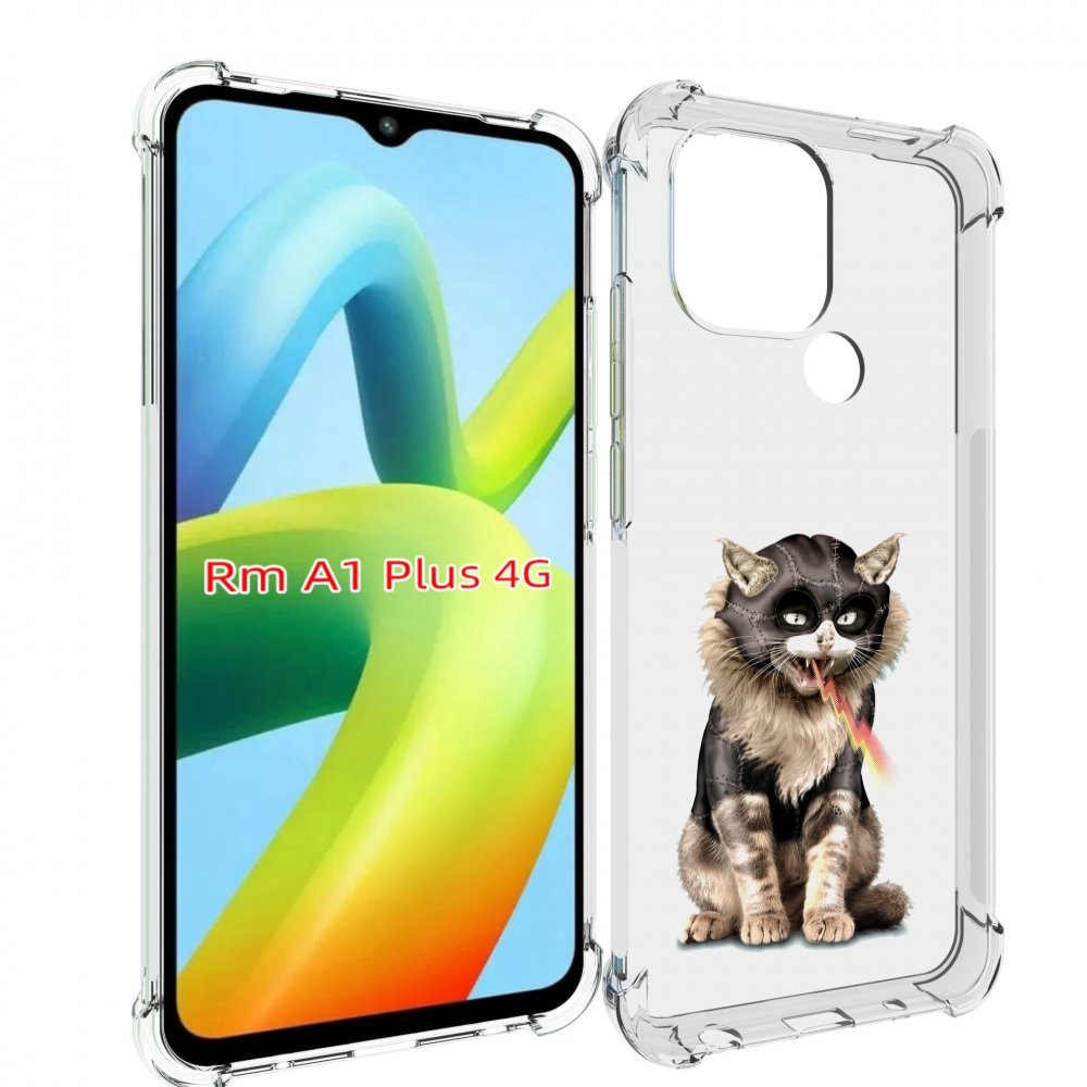

Чехол MyPads дьяволский кот для Xiaomi Redmi A1 Plus +, Прозрачный, Tocco