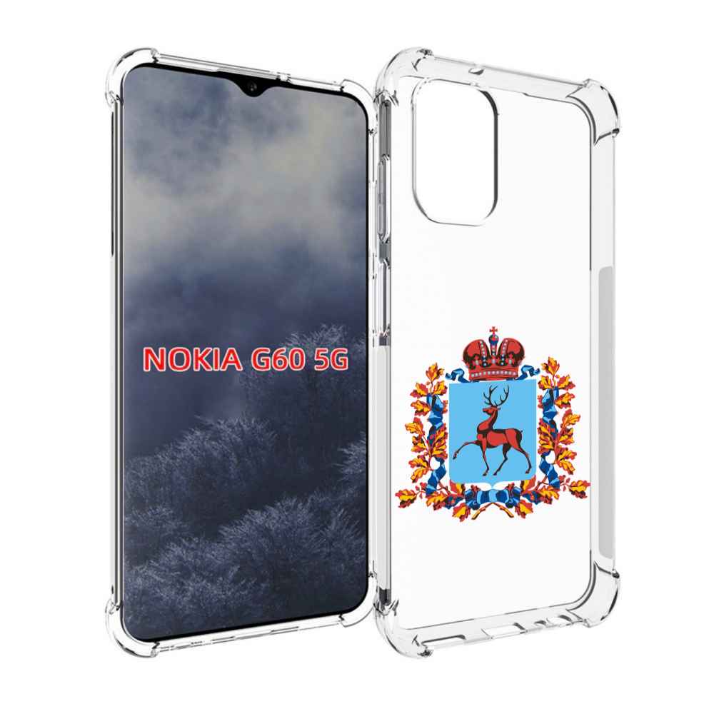 

Чехол MyPads герб-нижегородская-область для Nokia G60 5G, Прозрачный, Tocco