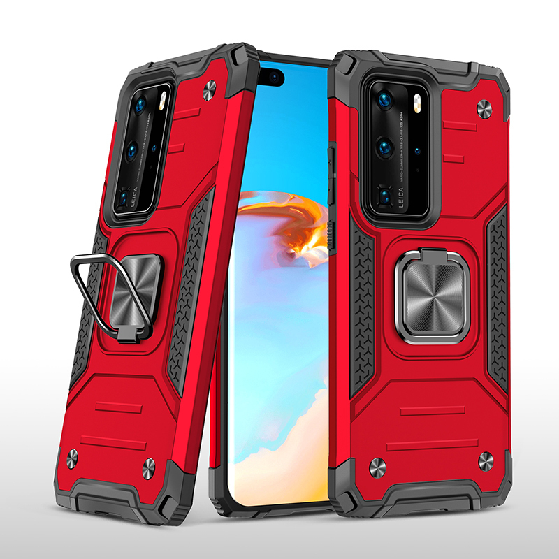 фото Противоударный чехол legion case для huawei p40 pro/p40 pro+ (красный) black panther