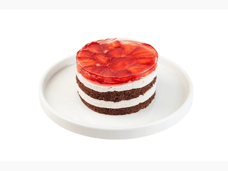 

Торт ВкусВилл Свежая клубника с сырным кремом 350 г