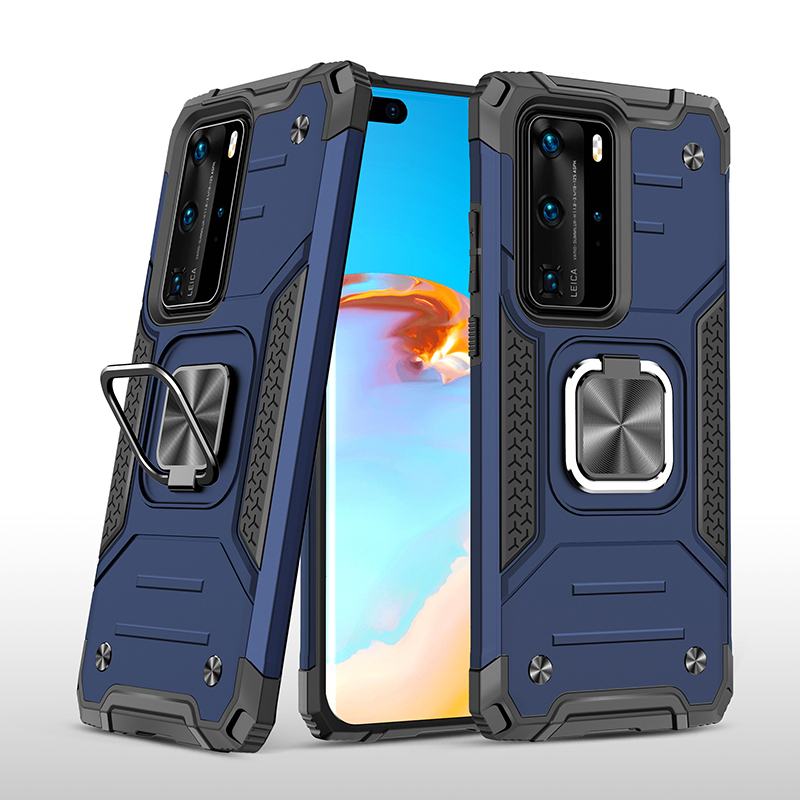 фото Противоударный чехол legion case для huawei p40 pro/p40 pro+ (синий) black panther