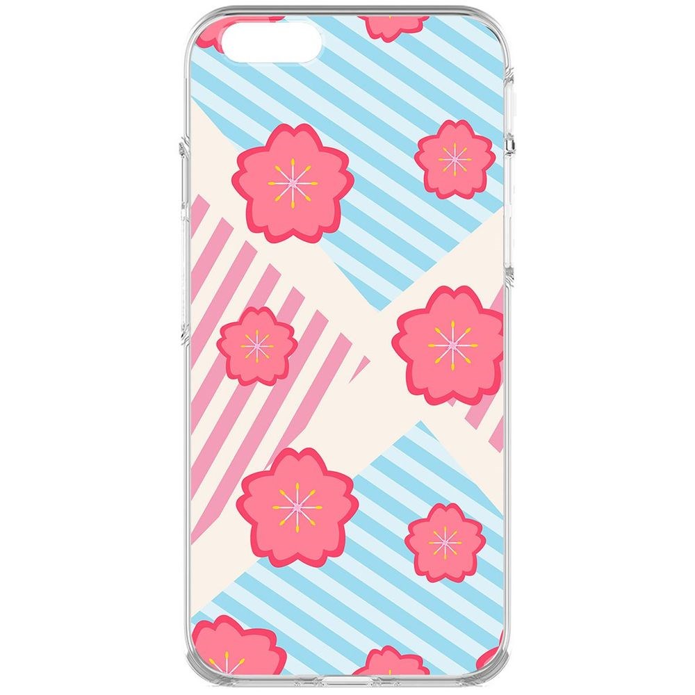 

Чехол-накладка Krutoff Clear Case Цветочный паттерн 10 для iPhone 6S