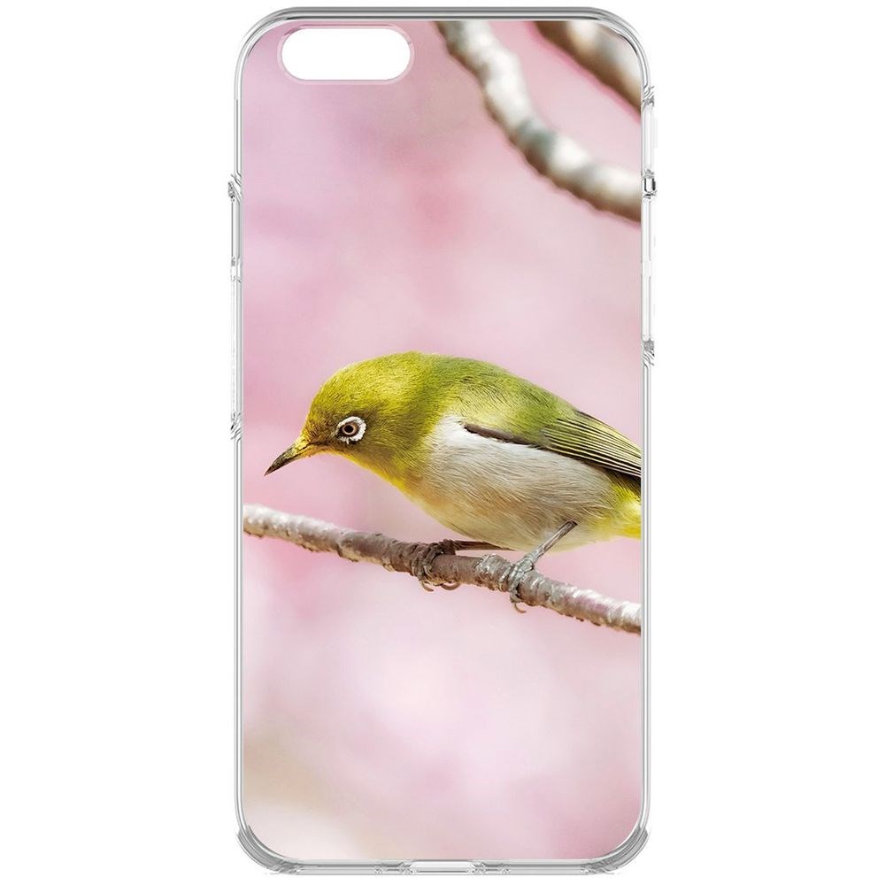 

Чехол-накладка Krutoff Clear Case Японская белоглазка для iPhone 6S, Прозрачный