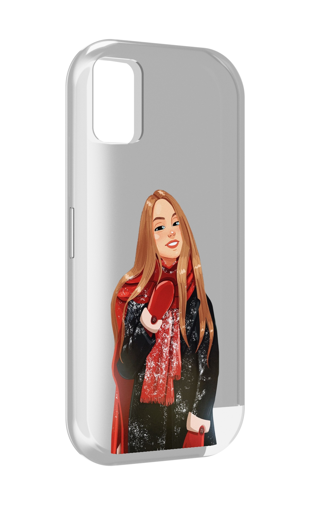 

Чехол MyPads Новогодний-зимний-арт женский для UMIDIGI A11, Прозрачный, Tocco